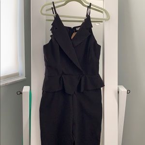 Tuxedo style jumpsuit